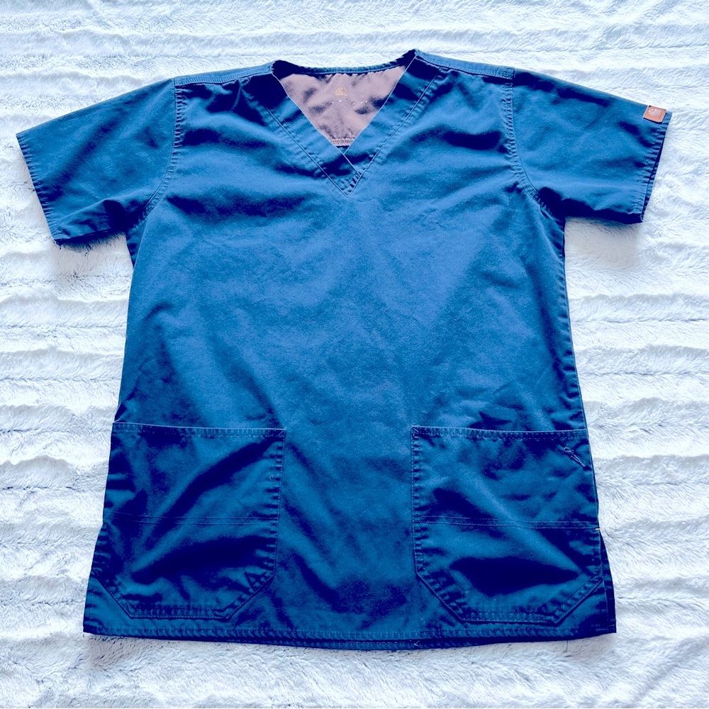 Carhartt scrub top blue